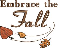 tree beginner-friendly machine embroidery - Embrace Fall perfect for kitchen tea towels