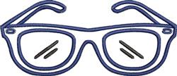eyeglasse quick stitch machine embroidery - Eyeglasses perfect for Pouch Bags