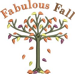 beginner-friendly autumn tree machine embroidery pattern - Fabulous Fall for decorative wall hangings