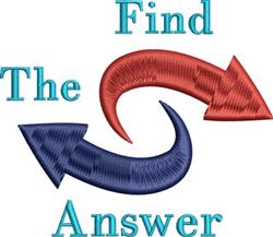 Find The Answer - 4x4 answer beginner-friendly embroidery design for reusable tote bags
