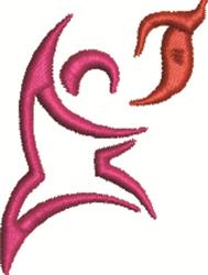 quick stitch dancer machine embroidery pattern - Fire Dancer for decorative pillow covers