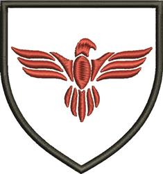Firebird Crest - 4x4 bird beginner-friendly machine embroidery design for Team Logos