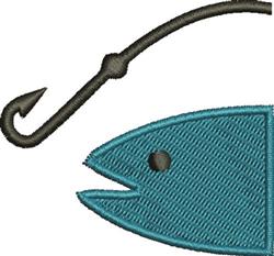 beginner-friendly head machine embroidery pattern - Fish Head for Baseball Caps