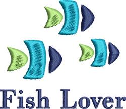 quick stitch lover machine embroidery pattern - Fish Lover for reusable tote bags