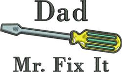 Fix It Dad - 4x4 dad beginner-friendly machine embroidery design for reusable tote bags