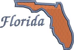 beginner-friendly florida machine embroidery pattern - Florida for Dog Accessories