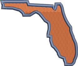 Florida - 4x4 florida beginner-friendly machine embroidery design for Dog Bowls