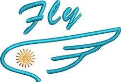bird quick stitch machine digital embroidery - Fly Wing perfect for kitchen tea towels