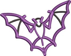 Flying Bat - 4x4 bat beginner-friendly embroidery design for Halloween Costumes