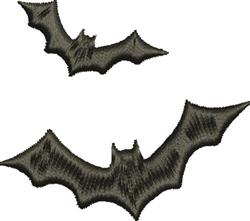 bat quick stitch machine digital embroidery - Flying Bats perfect for Home Decor