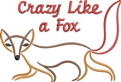Playful fox with whimsical curved lines in earthy tones, featuring the phrase 'Crazy Like a Fox' above.