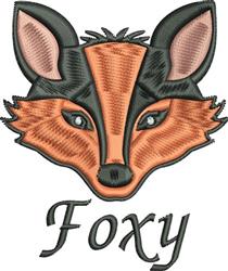detailed head machine embroidery pattern - Foxy Head perfect for patchwork quilt blocks