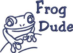 Frog Dude - 4x4 dude beginner-friendly embroidery design for Kids T-shirts