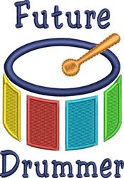 detailed drummer machine embroidery pattern - Future Drummer for Sports Jerseys