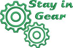 outline beginner-friendly machine embroidery - Gear Outline for decorative pillow covers