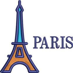 beginner-friendly tower machine embroidery pattern - Geometric Eiffel Tower for decorative pillow covers