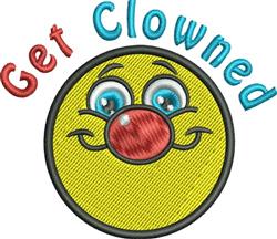 clowned detailed machine digital embroidery - Get Clowned perfect for Jackets