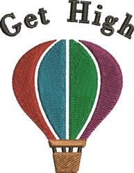 beginner-friendly high machine embroidery pattern - Get High for Birthday Banners