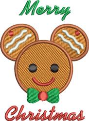 gingerbread man beginner-friendly machine embroidery - Gingerbread Mouse for kitchen aprons