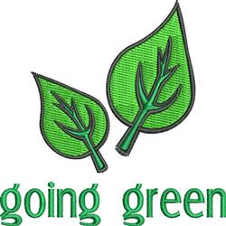 Going Green - 4x4 leaf beginner-friendly embroidery design for Reusable Grocery Bags