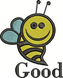 Good Bee - 4x4 bee beginner-friendly machine embroidery design for reusable tote bags