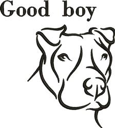 puppy dog beginner-friendly machine embroidery - Good Boy perfect for Doggie Bowls