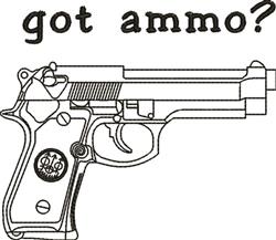 ammo? beginner-friendly machine embroidery - Got Ammo? for decorative pillow covers
