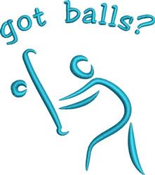 quick stitch ball machine embroidery pattern - Got Balls perfect for Sports Jerseys