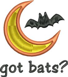 beginner-friendly halloween bird machine embroidery pattern - Got Bats for Party Invitations