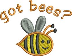 beginner-friendly bee machine embroidery pattern - Got Bees for reusable tote bags