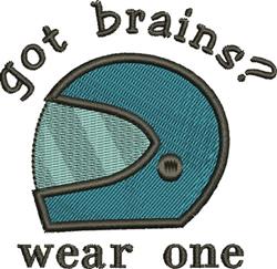 beginner-friendly brains? machine embroidery pattern - Got Brains? for Patches