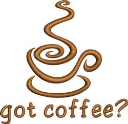 Got Coffee - 4x4 coffee beginner-friendly embroidery design for reusable tote bags