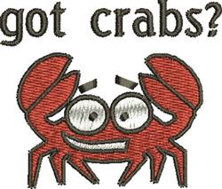beginner-friendly crab machine embroidery pattern - Got Crabs for reusable tote bags