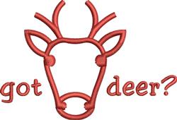 Got Deer - 4x4 reindeer beginner-friendly embroidery design for decorative pillow covers