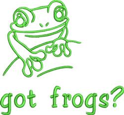 beginner-friendly frog machine embroidery pattern - Got Frogs for decorative pillow covers