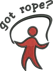 Got Rope - 4x4 rope beginner-friendly machine embroidery design for Workout Gear