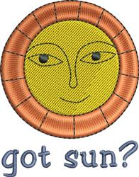 beginner-friendly summer sunflower machine embroidery pattern - Got Sun? for kitchen aprons