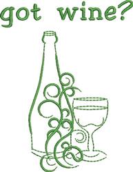wine beginner-friendly machine embroidery - Got Wine perfect for Bar Accessories
