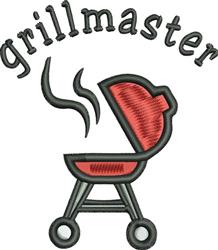 beginner-friendly master machine embroidery pattern - Grill Master for decorative pillow covers