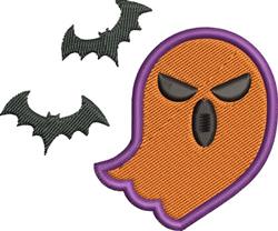 Halloween Ghost - 4x4 ghost beginner-friendly embroidery design for reusable tote bags