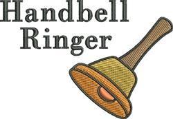 beginner-friendly ringer machine embroidery pattern - Handbell Ringer for decorative pillow covers