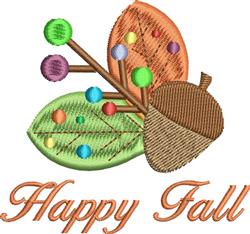 beginner-friendly autumn leaf machine embroidery pattern - Happy Fall for Christmas Gifts