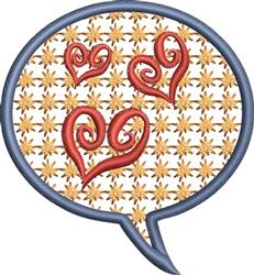 beginner-friendly valentine heart machine embroidery pattern - Heart Bubble for reusable tote bags