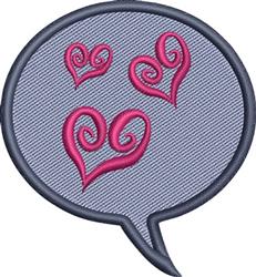 heart beginner-friendly machine embroidery - Heart Bubble perfect for kitchen aprons