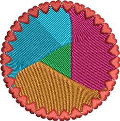 Heart Circle - 4x4 heart beginner-friendly embroidery design for Decorative Pillows