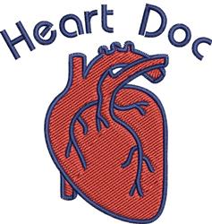 beginner-friendly heart machine embroidery pattern - Heart Doc perfect for Lab Coats
