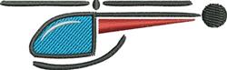 quick stitch helicopter machine embroidery pattern - Helicopter for reusable tote bags