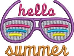beginner-friendly summer summer machine embroidery pattern - Hello Summer for Summer Apparel