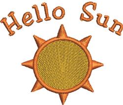 Hello Sun - 4x4 sunflower beginner-friendly embroidery design for reusable tote bags