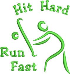 Hit Hard - 4x4 hard beginner-friendly machine embroidery design for Baseball Caps